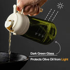 DrizzleWorks oil sprayer pouring action