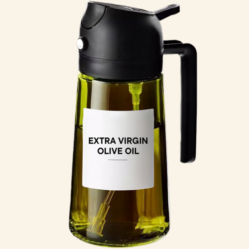 2-in-1 Glass Oil Sprayer & Pour Bottle